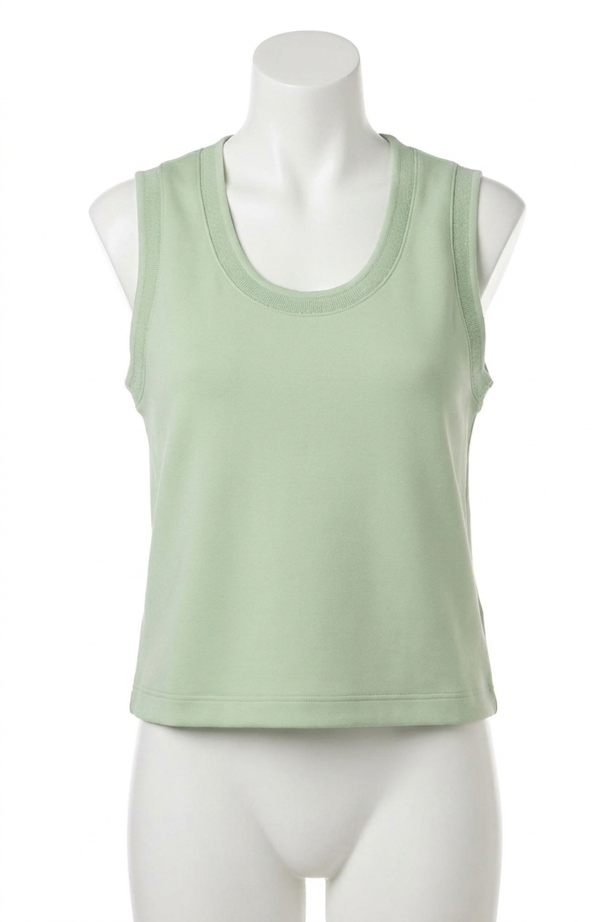 NEW VARLEY cambrie scoop neck tank in sage mint